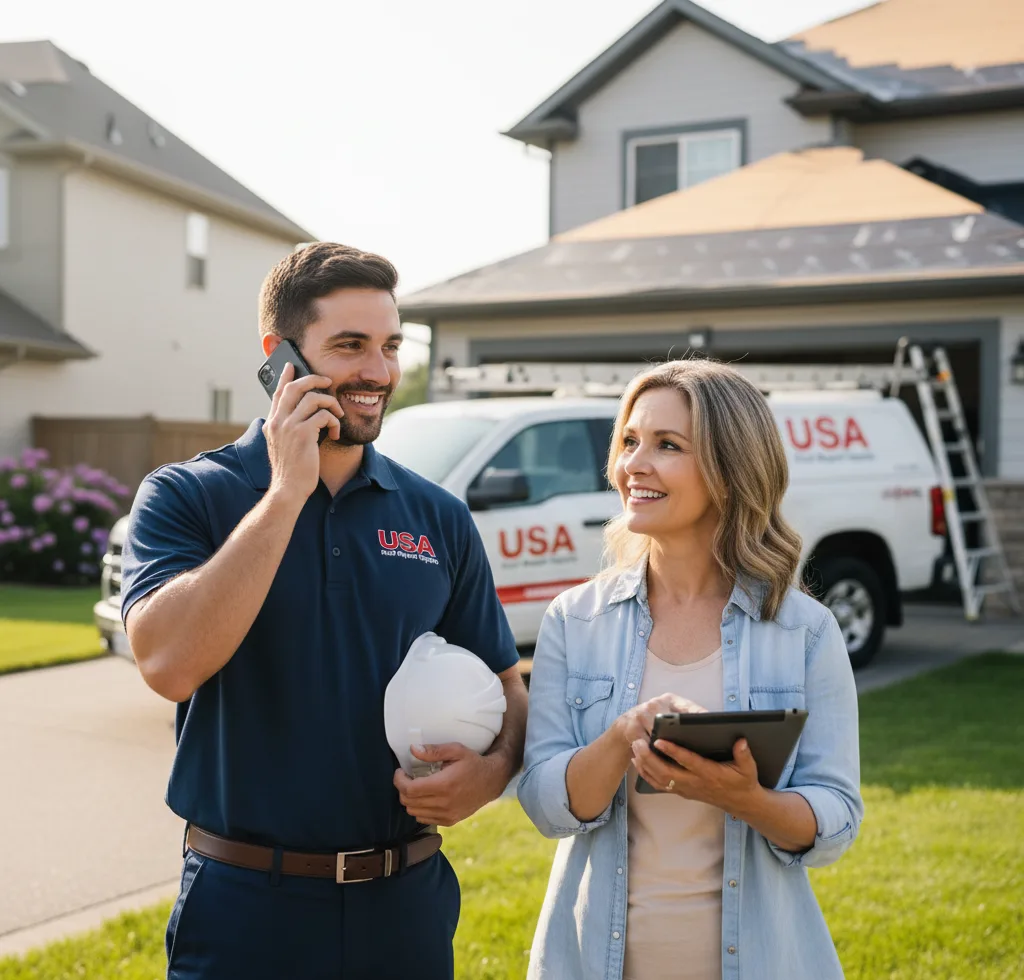 USA Roof Repair Experts customer support in Mounds View